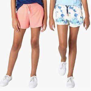 NEW Eddie Bauer Coral Reef Youth Girl's 2 Pack Quick-Dry Active Shorts